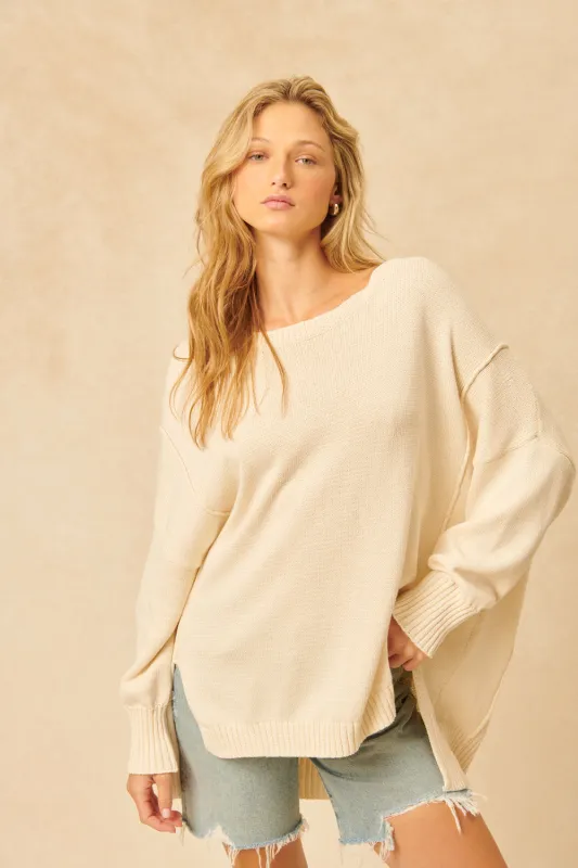 John & Jenn Carter Sweater - Coconut sold by Boutique with Grace