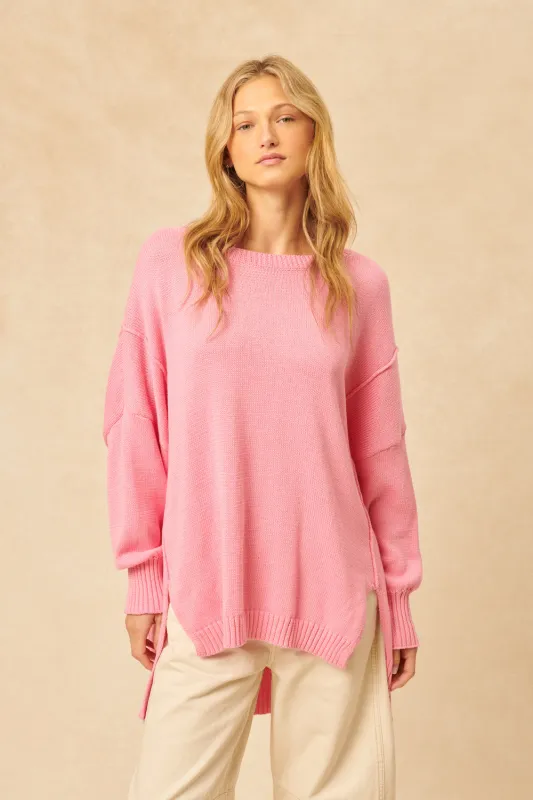 John & Jenn Carter Sweater - Carnation sold by Boutique with Grace