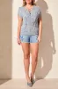 Tribal Lace Detail Sweater - Nautical sold by Boutique with Grace