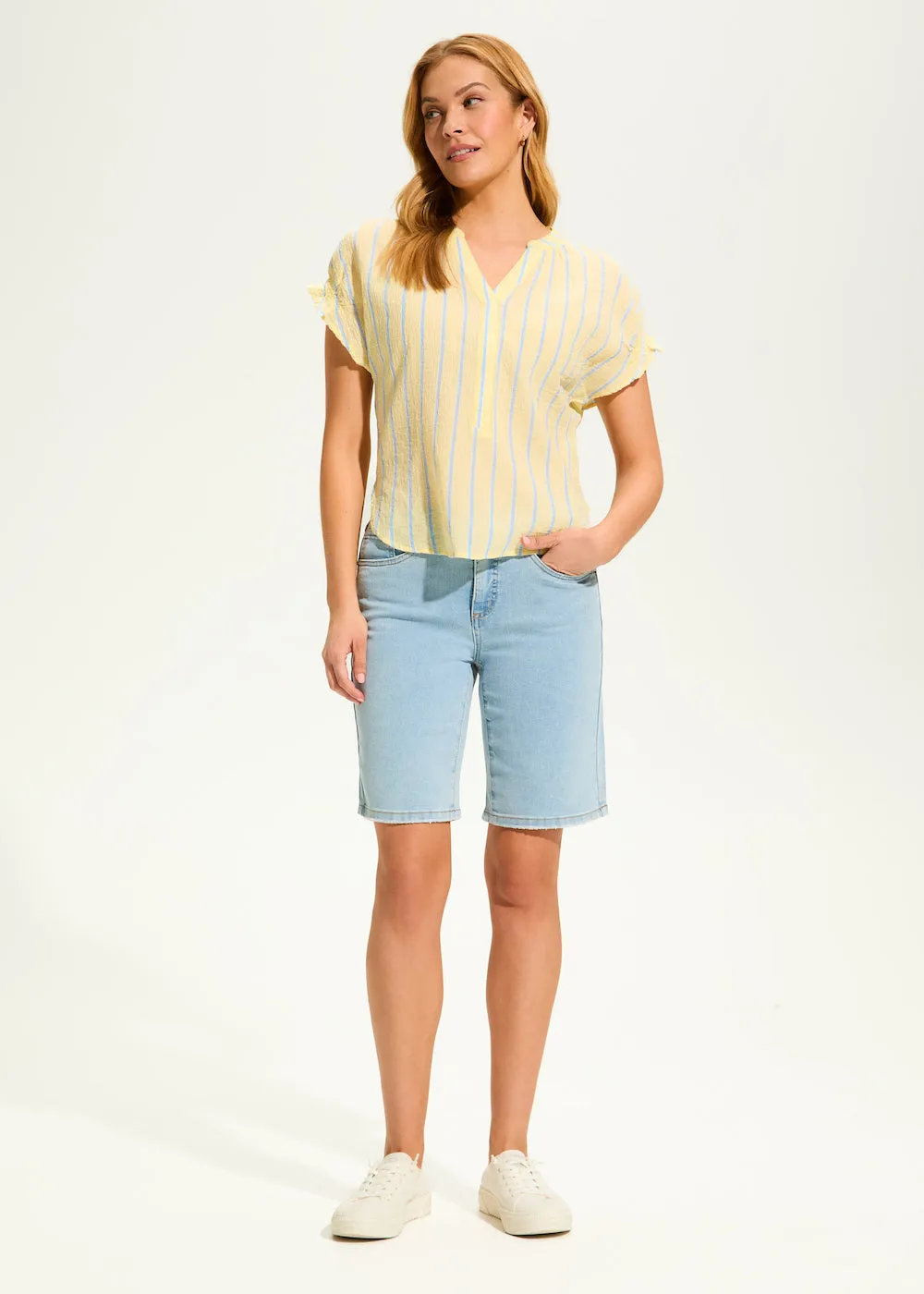 FDJ Olivia Bermuda Short - Powder sold by Boutique with Grace product image thumbnail 2