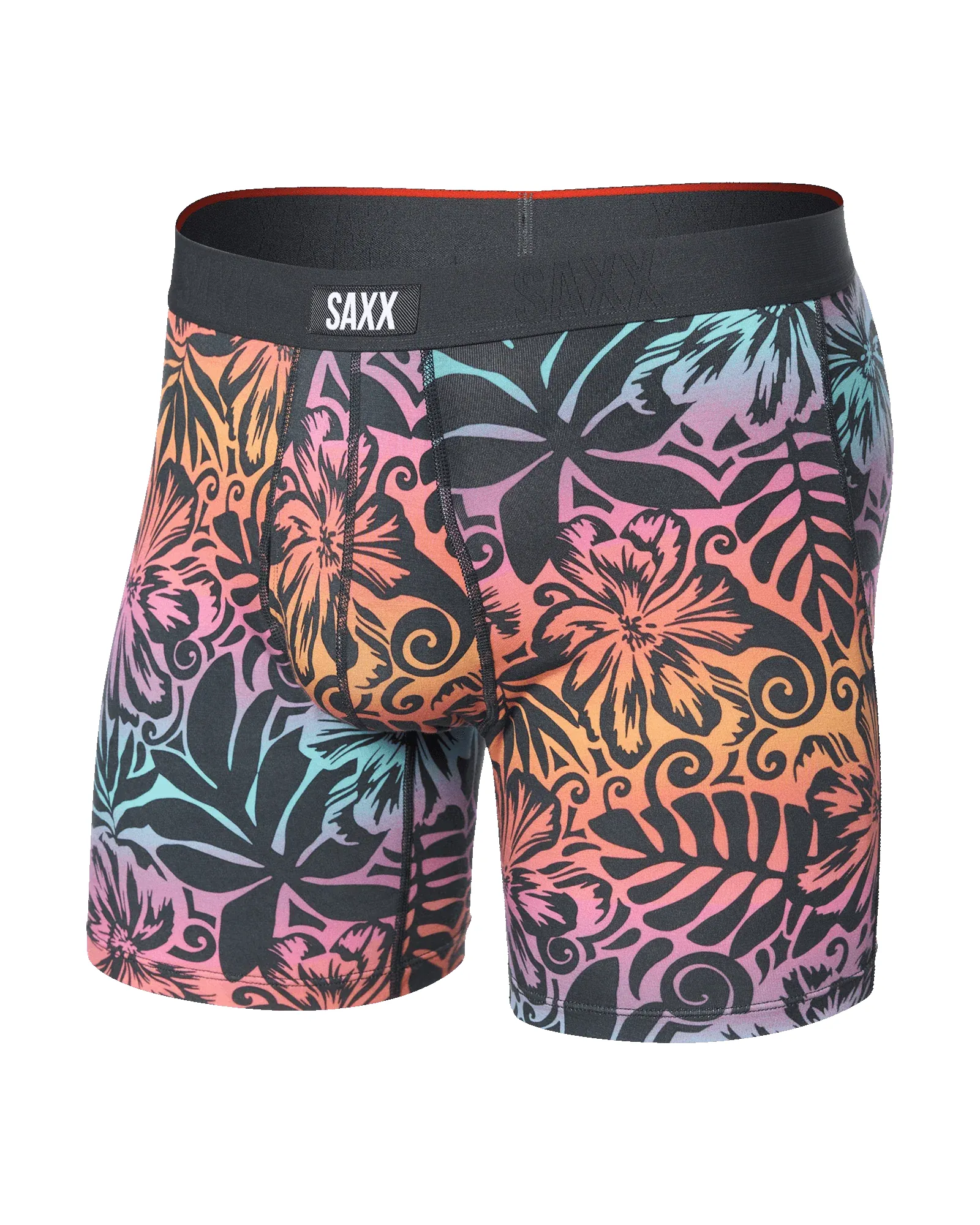 Saxx Vibe Xtra Boxer Brief Fly - Surf Flowers sold by Boutique with Grace