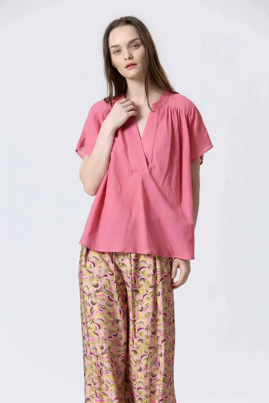 See U Soon Lacey Blouse - Pink sold by Boutique with Grace