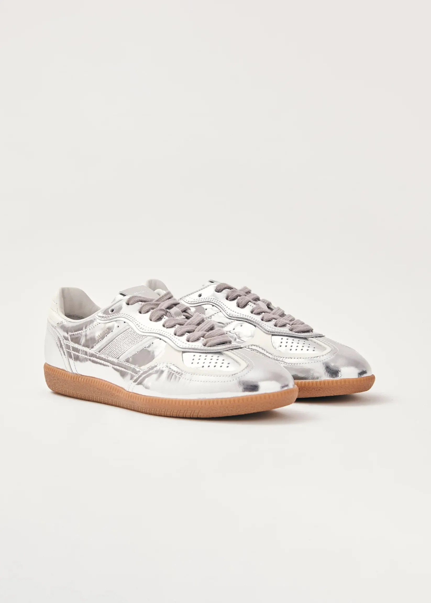 Alohas Rife Shimmer Silver/Cream Leather Sneakers sold by Boutique with Grace product image thumbnail 2
