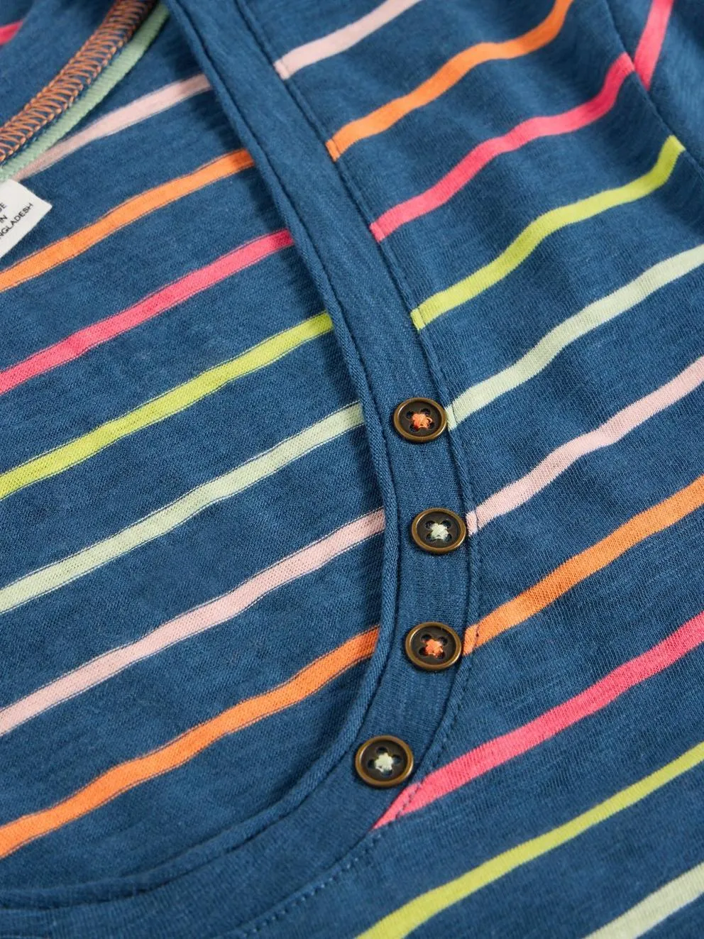 White Stuff Nadia SS Tee - Navy Multi Stripe sold by Boutique with Grace product image thumbnail 5