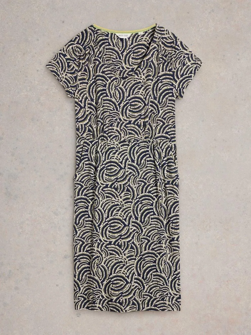 White Stuff Tallie Jersey Dress - Navy Print sold by Boutique with Grace product image thumbnail 5