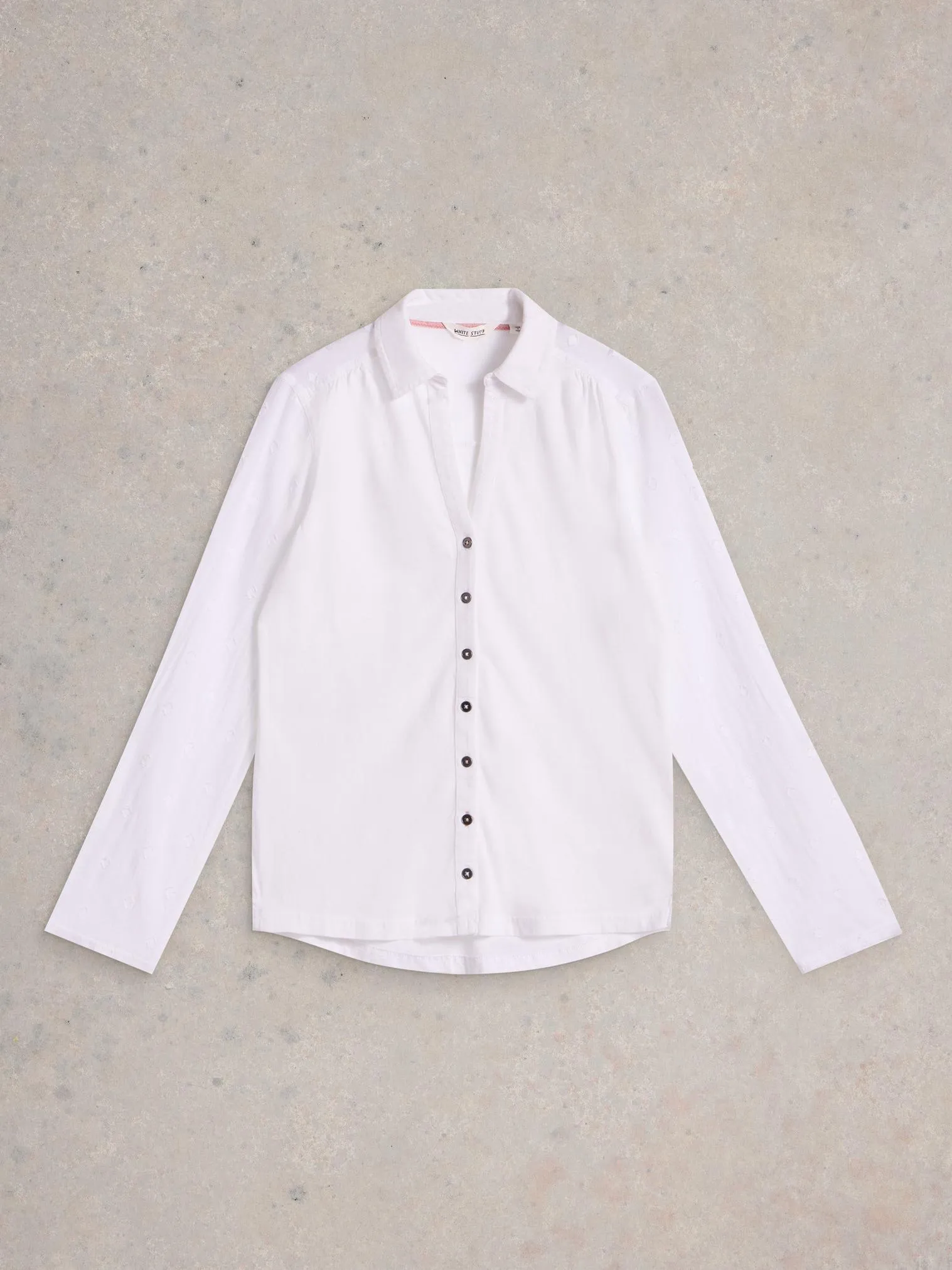 White Stuff Annie Mix Jersey Shirt - Pale Ivory sold by Boutique with Grace product image thumbnail 5