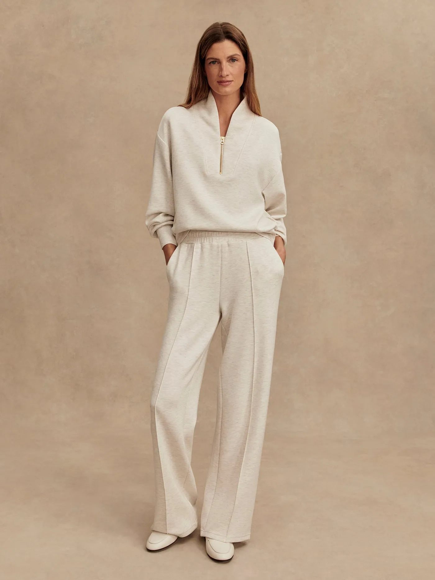 Varley Wide Leg Pant - Ivory Marl sold by Boutique with Grace product image thumbnail 2