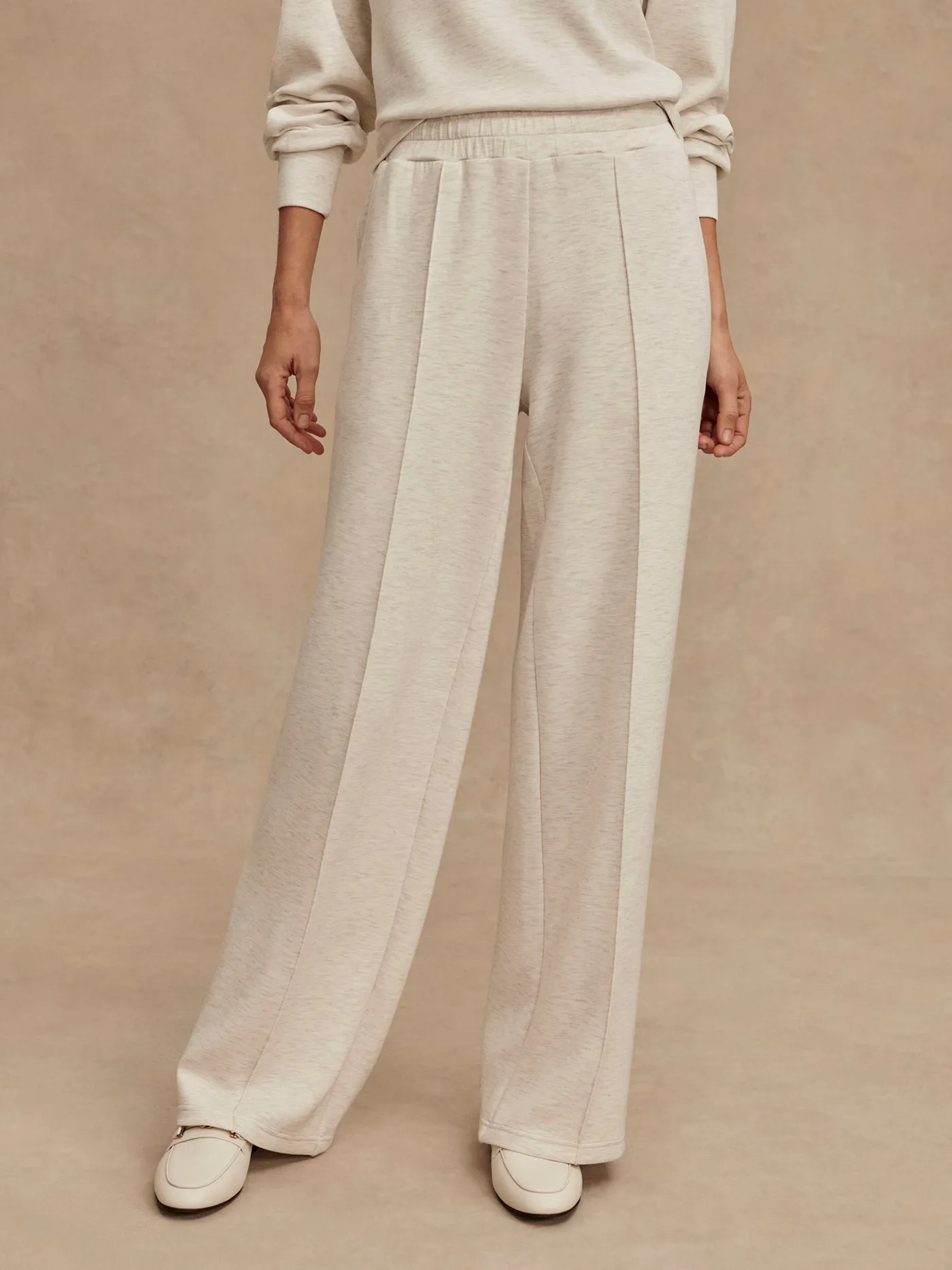 Varley Wide Leg Pant - Ivory Marl sold by Boutique with Grace product image thumbnail 4