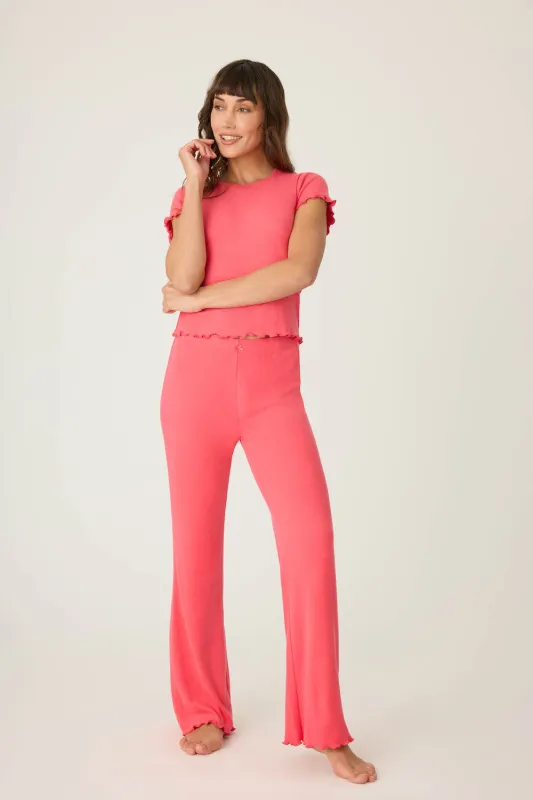 PJ Salvage Tropical Dreams Set - Raspberry sold by Boutique with Grace