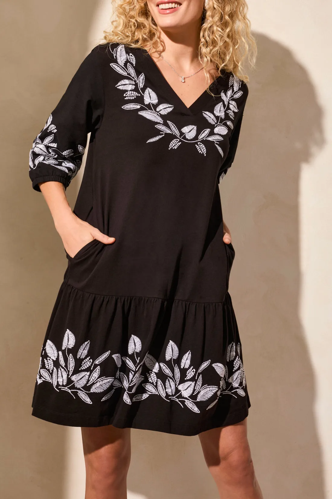 Tribal Davis Embroidered Dress - Black sold by Boutique with Grace product image thumbnail 2