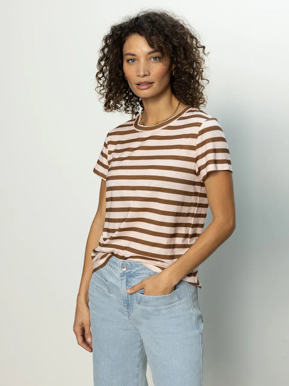 Sanctuary Perfect Tee - Earth Pink/Sepia sold by Boutique with Grace