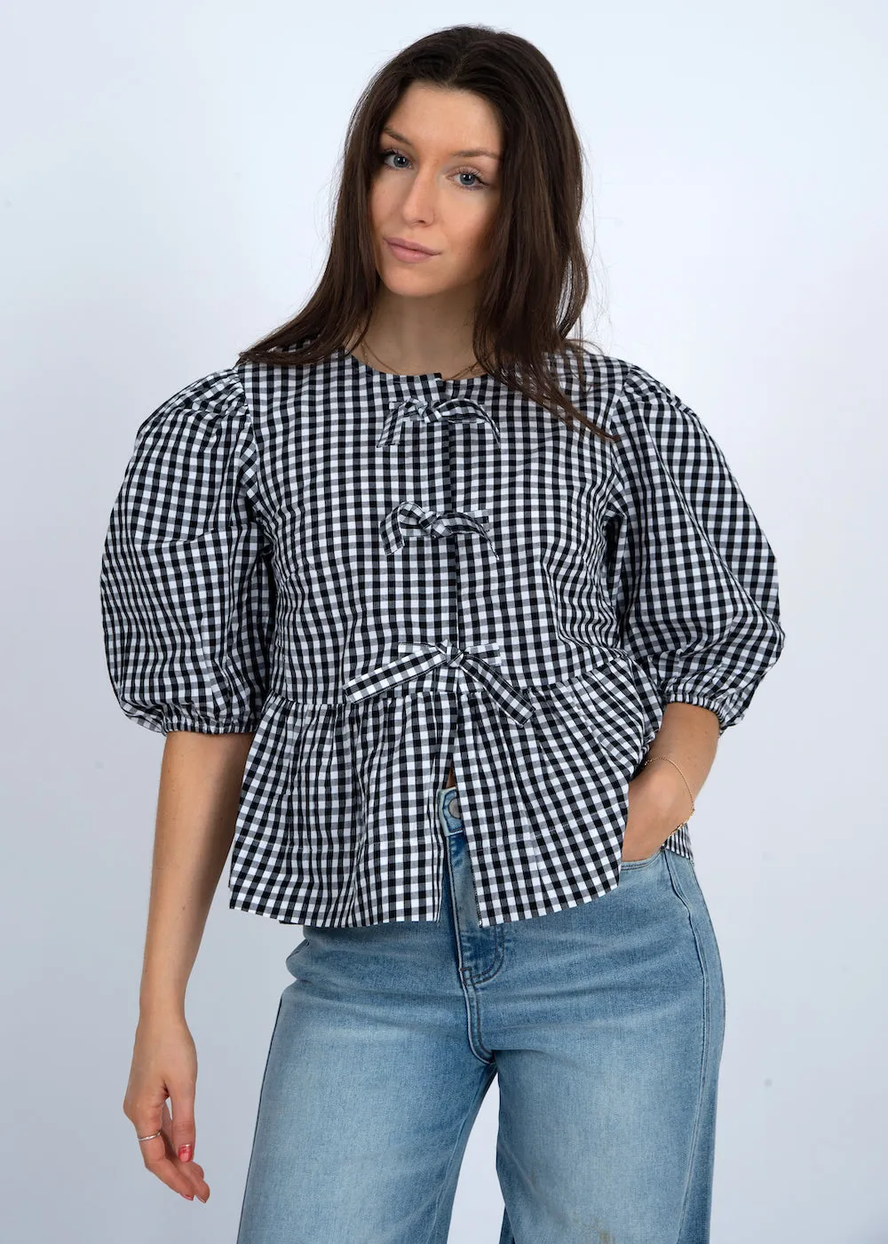 RD Tally Puff Sleeve Blouse - Black sold by Boutique with Grace product image thumbnail 3