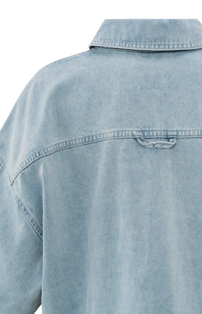 Yaya Oversized Cropped Denim Jacket sold by Boutique with Grace product image thumbnail 4