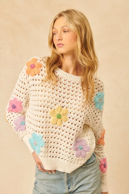 John & Jenn Helix Pullover - Whimsy Bloom sold by Boutique with Grace