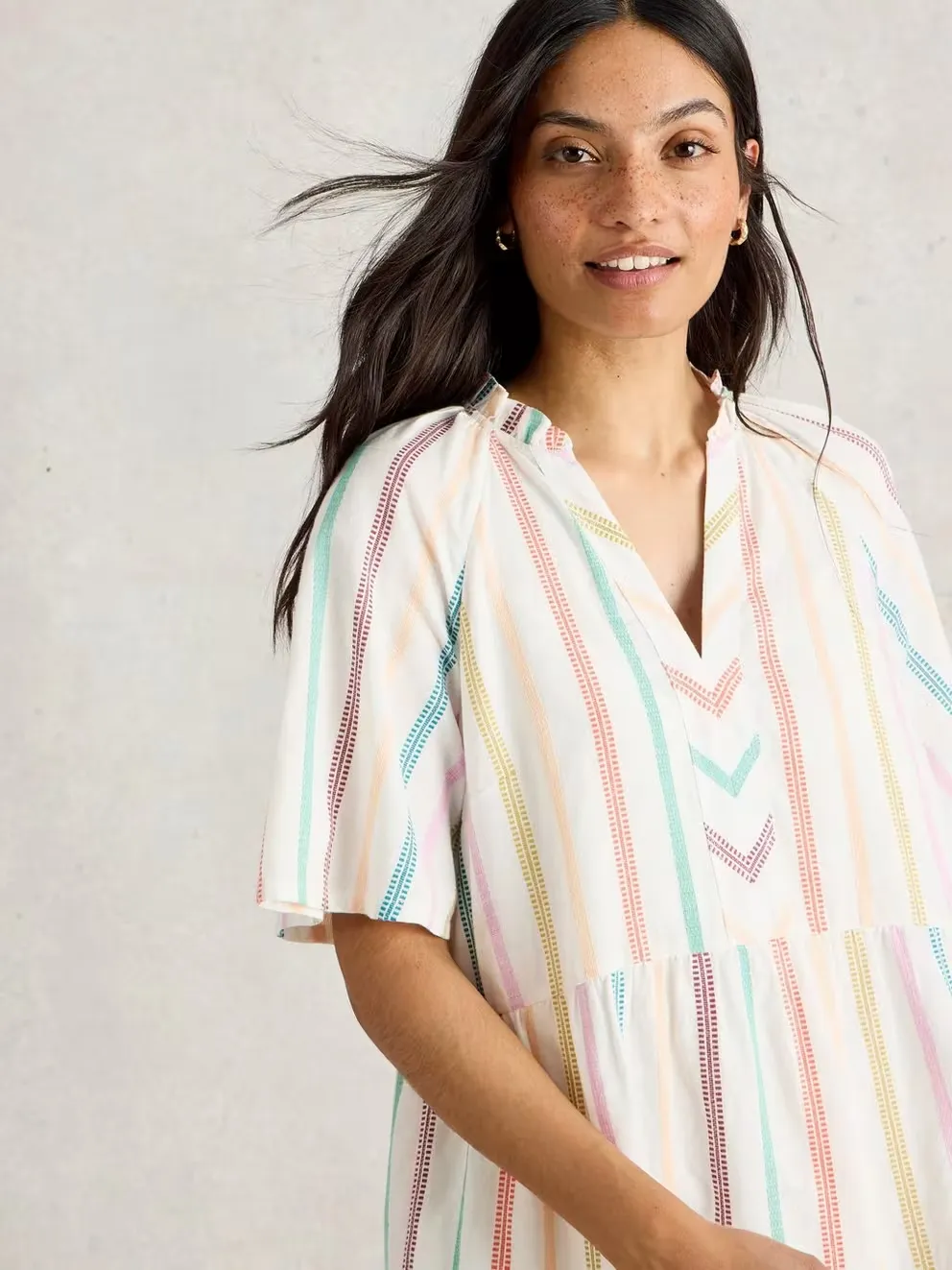 White Stuff Sophia Stripe Dress - Natural Multi sold by Boutique with Grace product image thumbnail 3