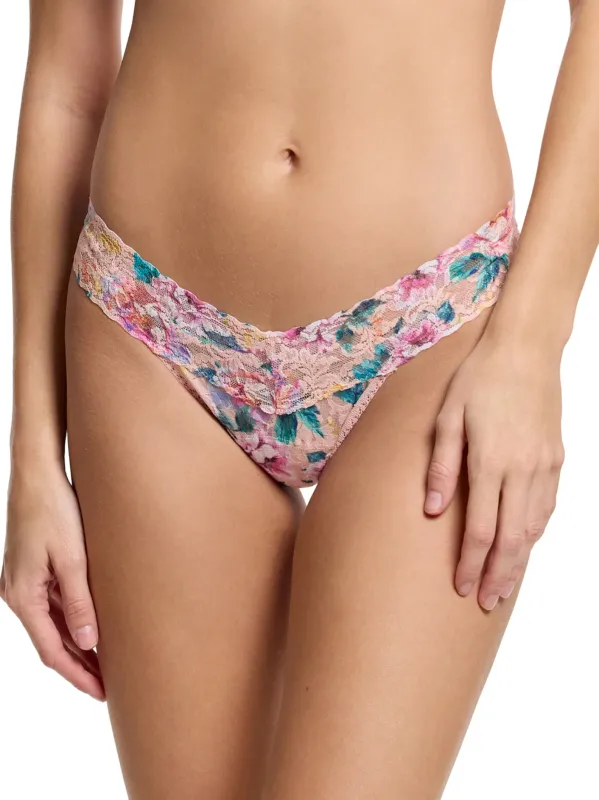 Hanky Panky Low Rise Print Thong - Buy Myself Flowers sold by Boutique with Grace