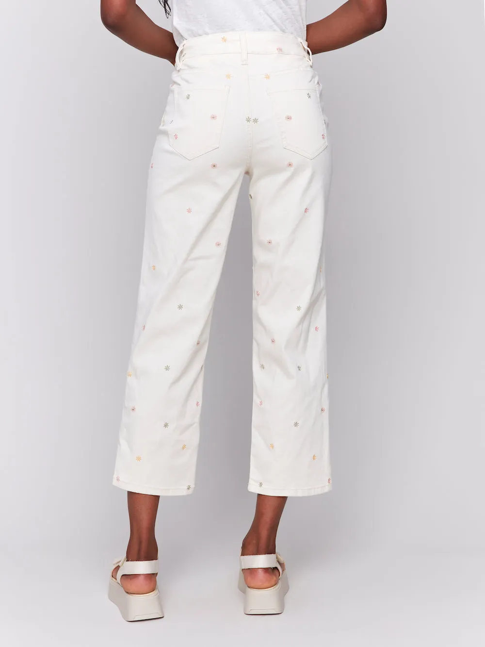 Charlie B Ryanne Embroidered Pant - Natural sold by Boutique with Grace product image thumbnail 4