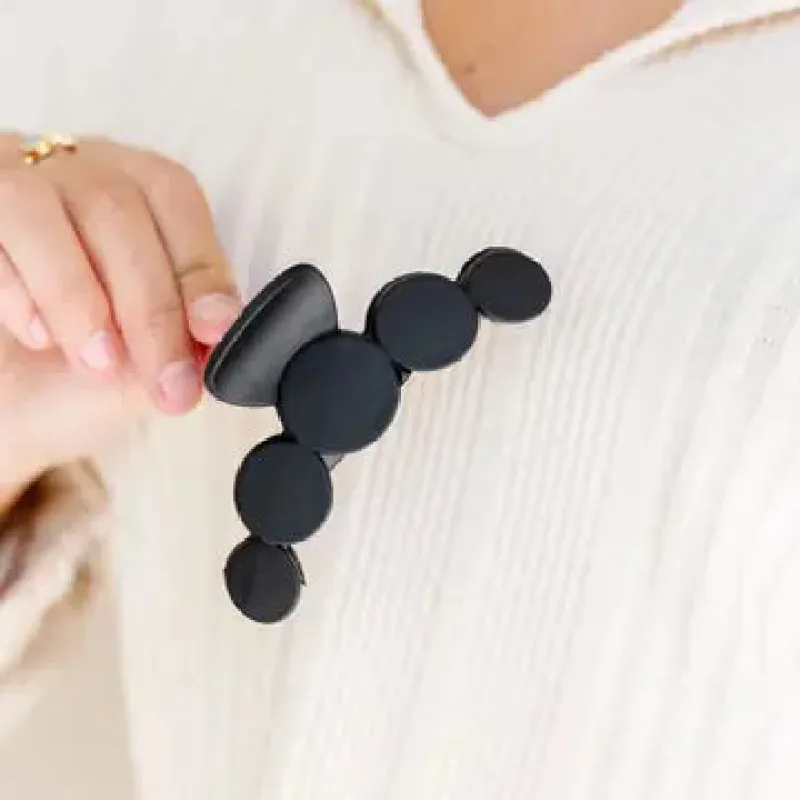 ANDi Circles Claw Clip - Black sold by Boutique with Grace