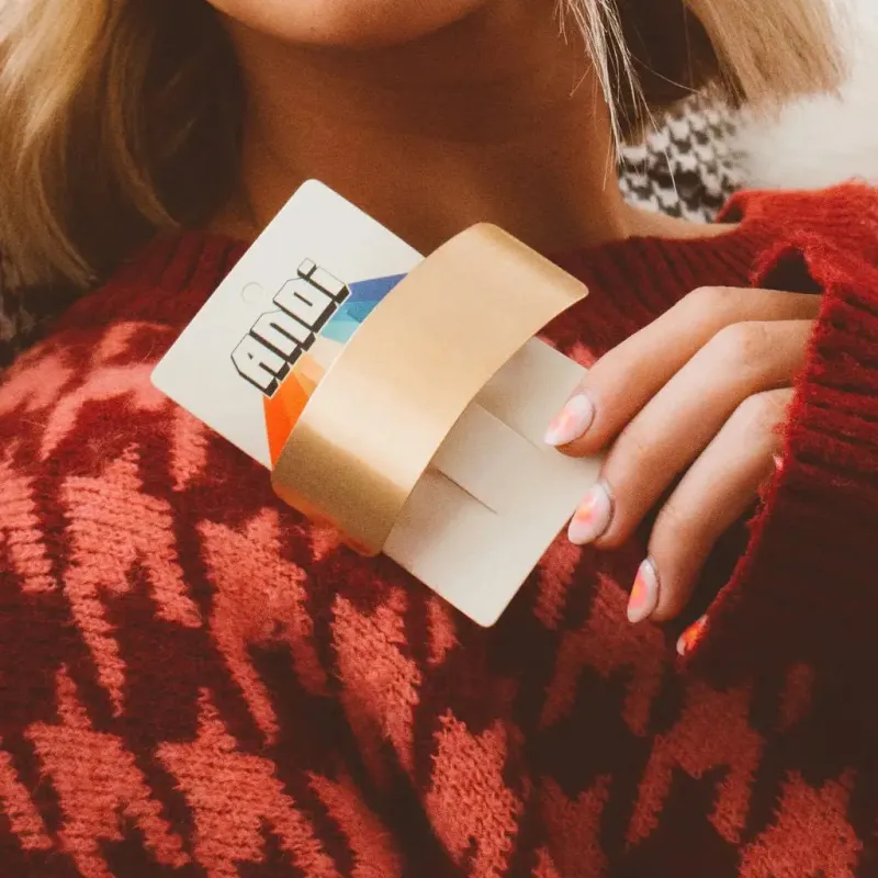 ANDi Brushed Bronze Bar Clip sold by Boutique with Grace