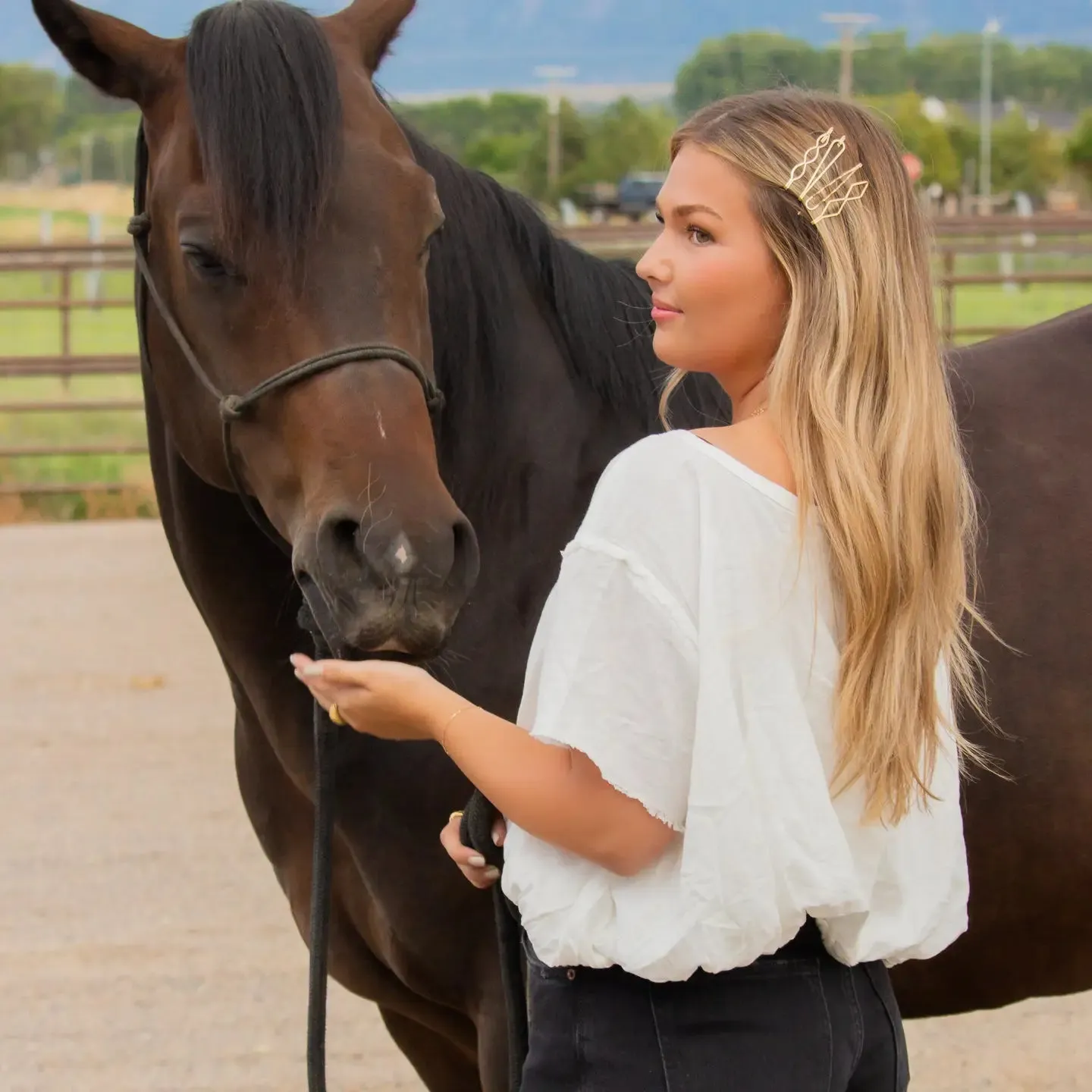 ANDi Golden Lasso Bobby Pins sold by Boutique with Grace product image thumbnail 5