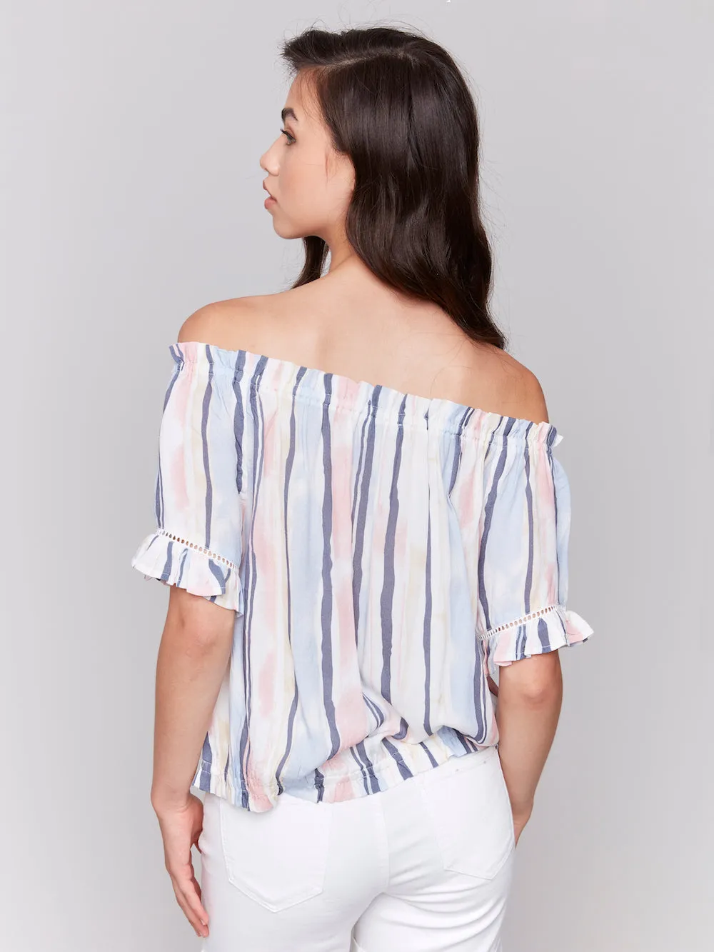Charlie B Maisy Peasant Blouse - Nautical sold by Boutique with Grace product image thumbnail 4