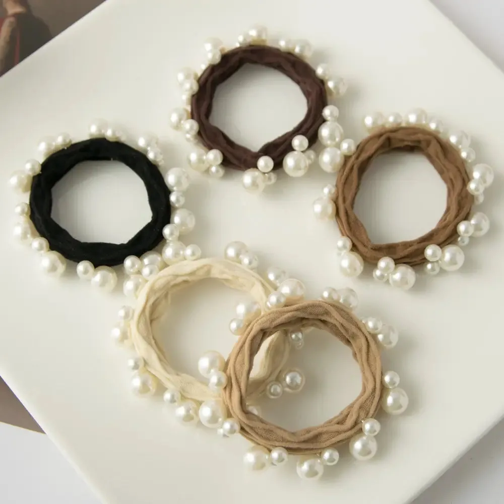 Adorro Textured Pearl Hairties (5) sold by Boutique with Grace product image thumbnail 2