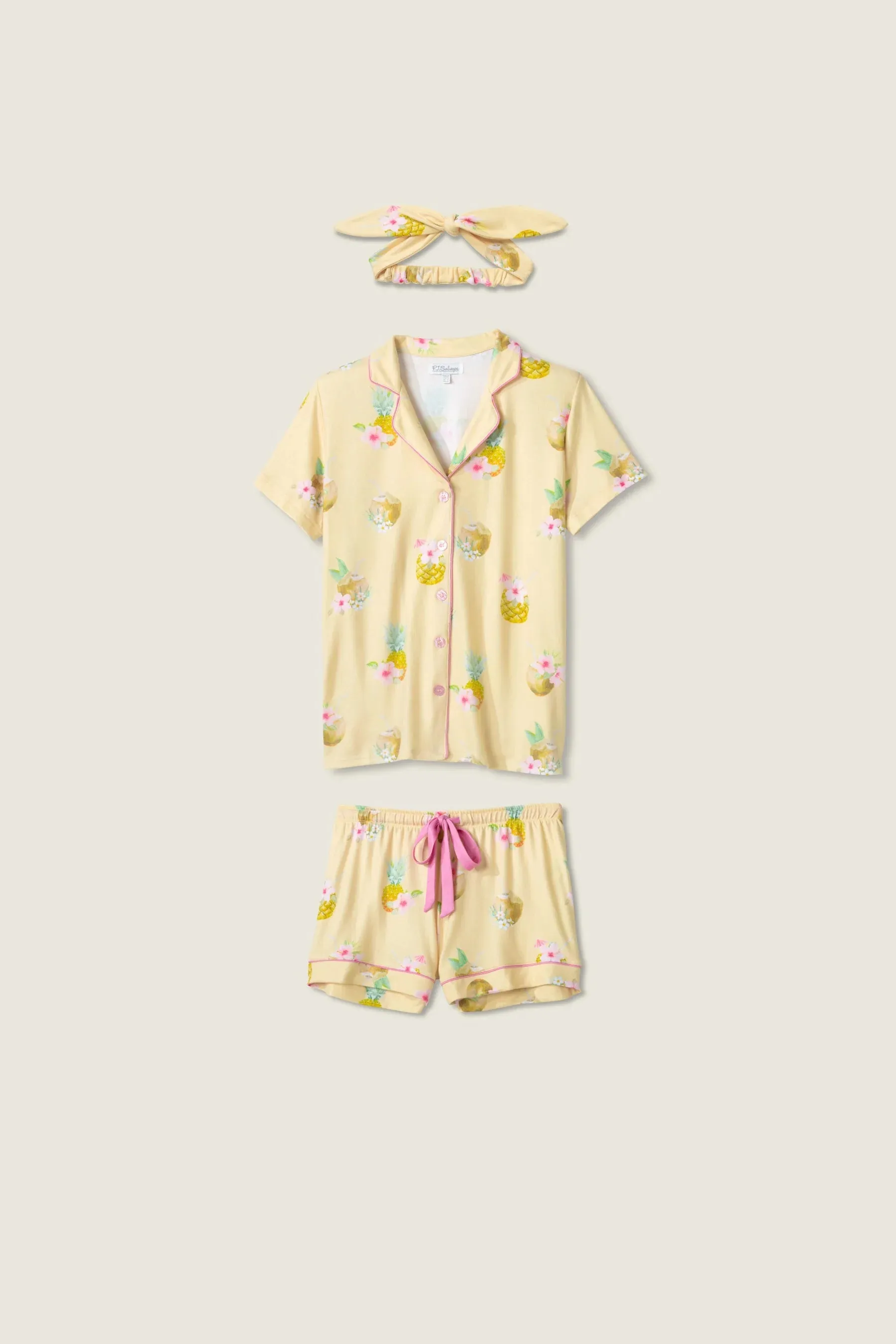 PJ Salvage Aloha Hour Short Set - Pineapple sold by Boutique with Grace product image thumbnail 2