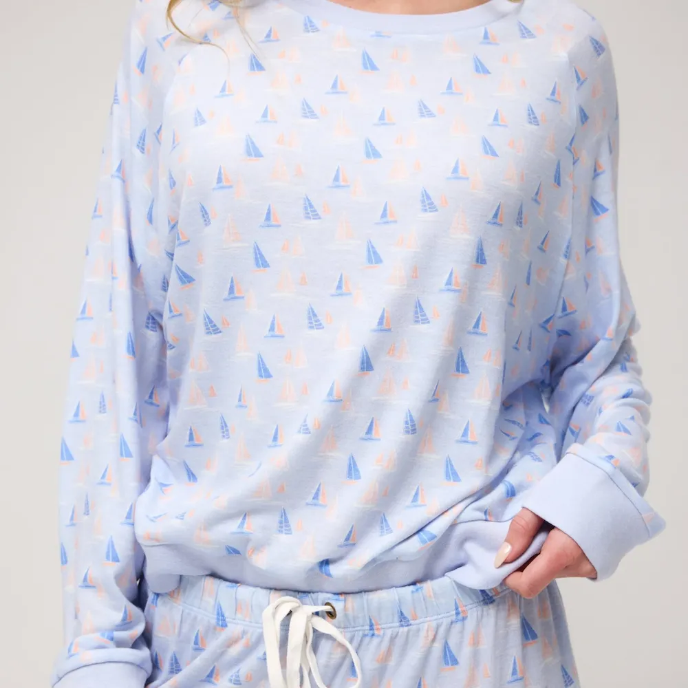 Honeydew Star Seeker PJ Set - Sailboats sold by Boutique with Grace product image thumbnail 4