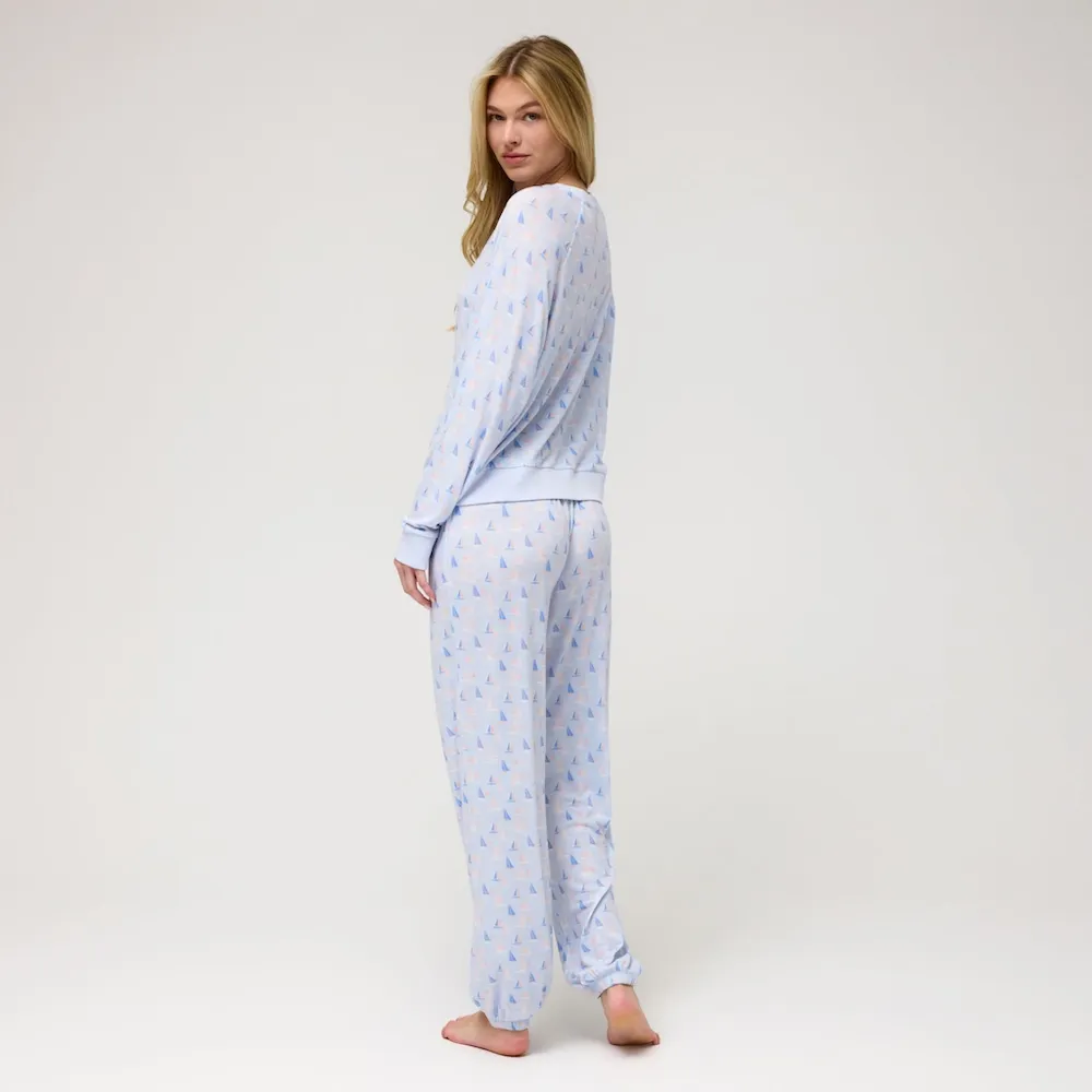 Honeydew Star Seeker PJ Set - Sailboats sold by Boutique with Grace product image thumbnail 3