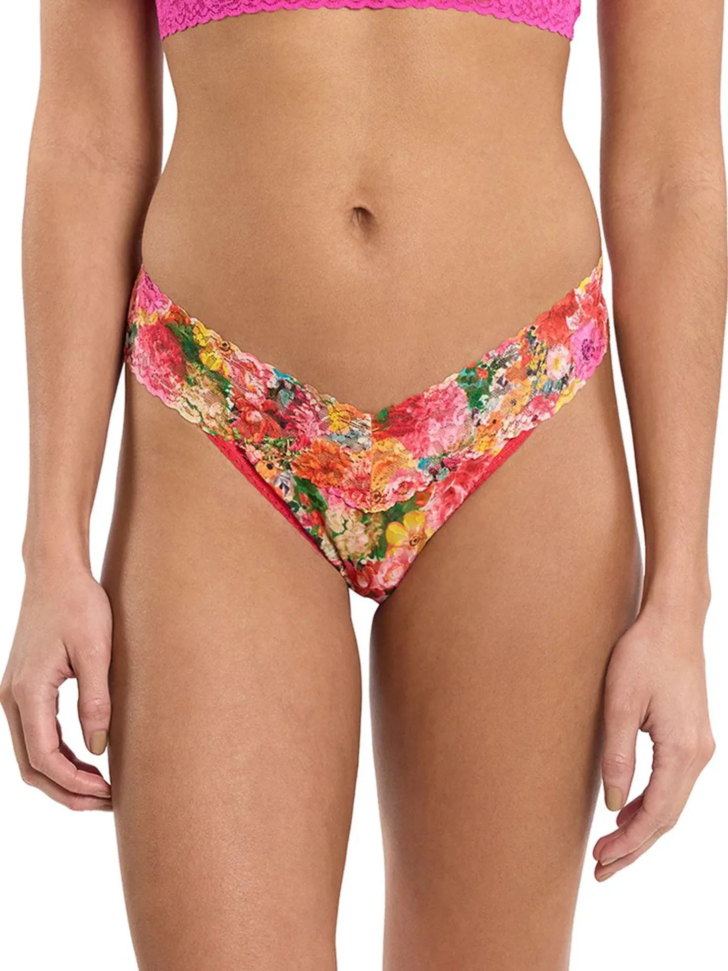 Hanky Panky Original Rise Print Thong - Floramania sold by Boutique with Grace