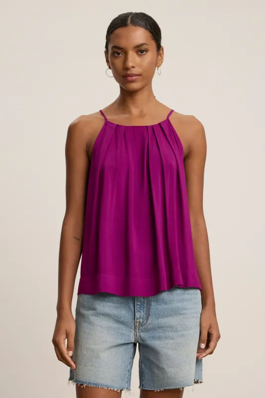 Velvet Piper Rayon Challis Top - Grapes sold by Boutique with Grace