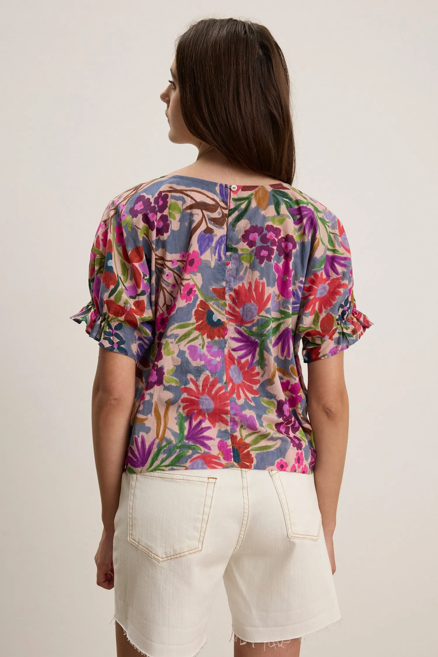 Velvet Delilah Printed Voile Top - Tahiti sold by Boutique with Grace product image thumbnail 3