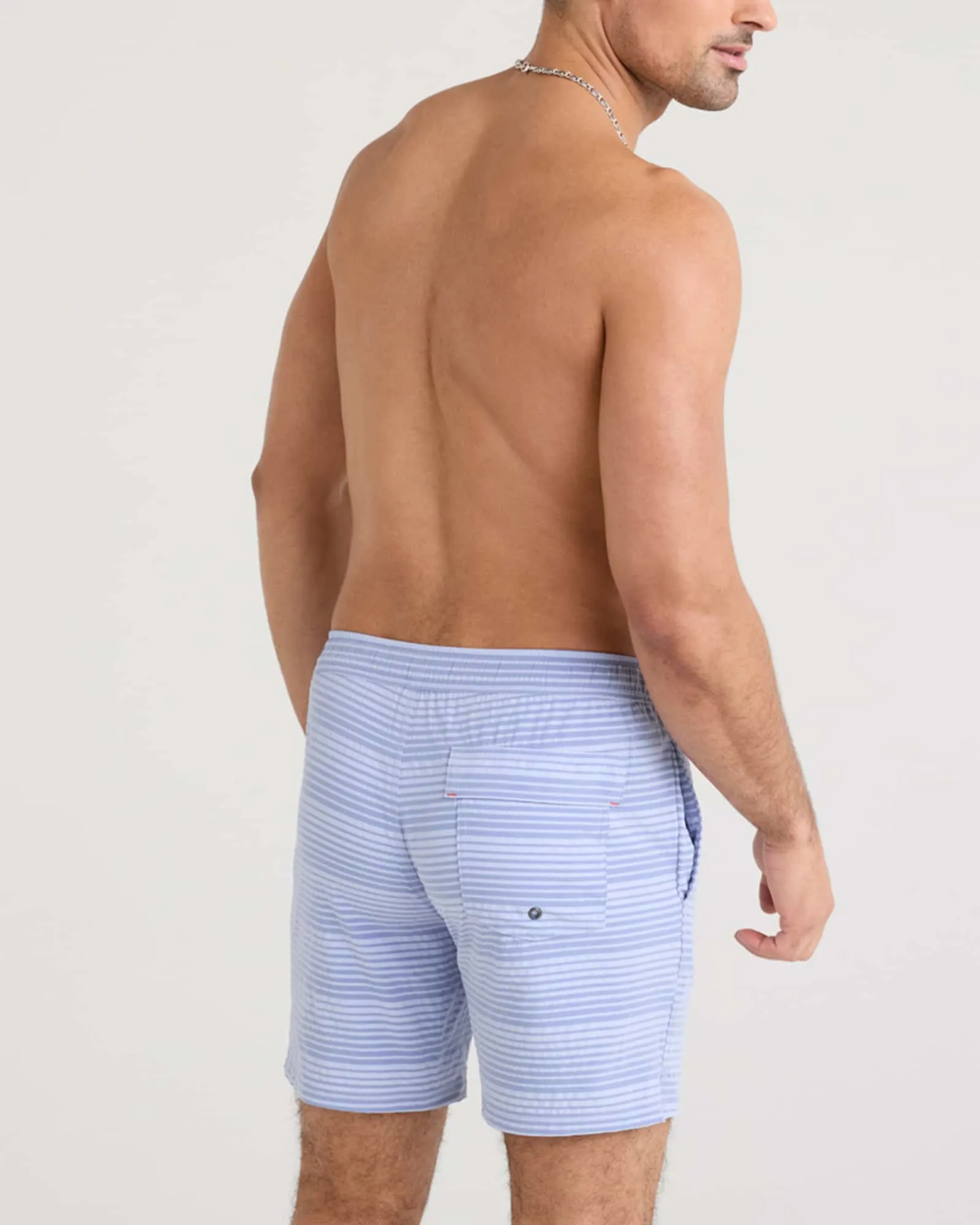 Saxx Oh Buoy 2N1 Volley 7" - Blue Periwinkle Stripe sold by Boutique with Grace product image thumbnail 2