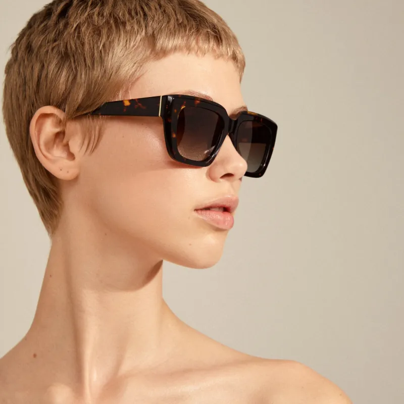 Pilgrim Jogli Sunglasses - Tortoise/Gold sold by Boutique with Grace