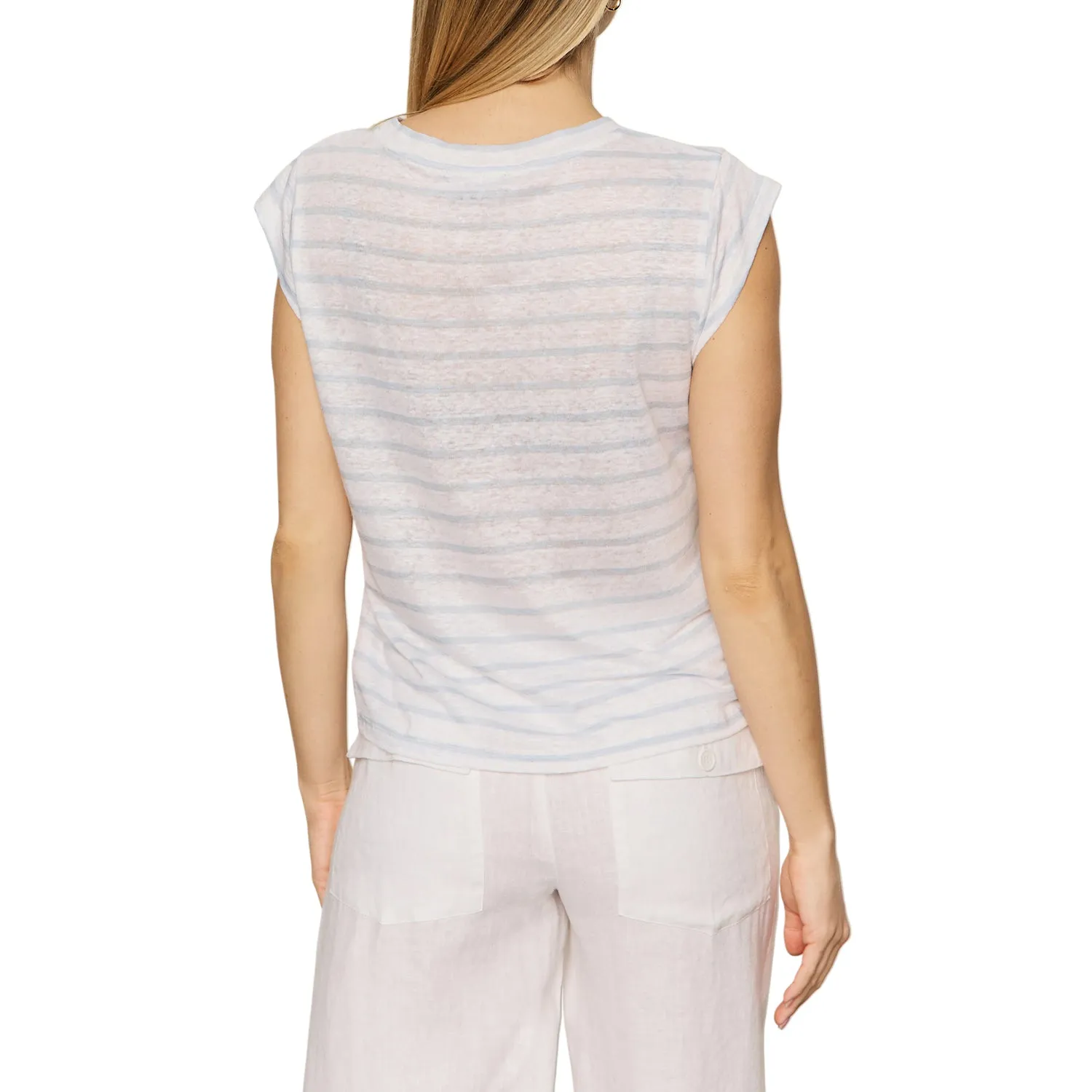 Sanctuary Relaxed Cap Sleeve Tee - Pacific Stripe sold by Boutique with Grace product image thumbnail 4