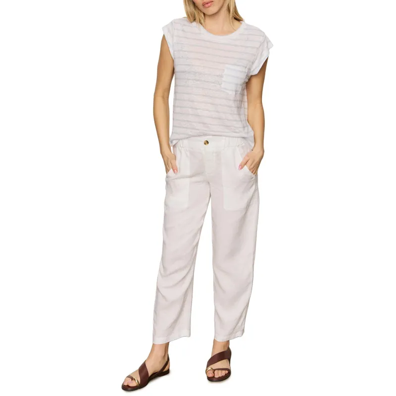 Sanctuary Relaxed Cap Sleeve Tee - Pacific Stripe sold by Boutique with Grace