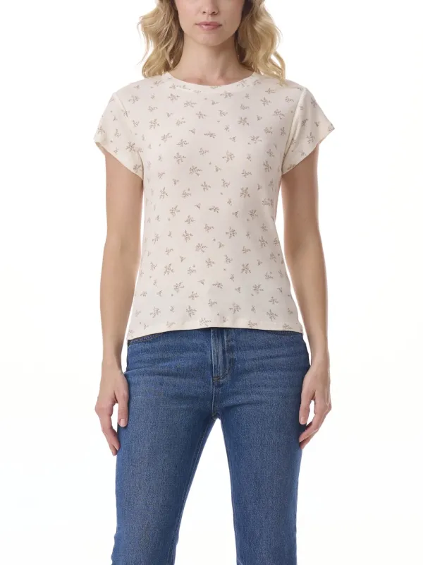 Splendid Faye Crewneck Printed Tee - Multi Floral sold by Boutique with Grace