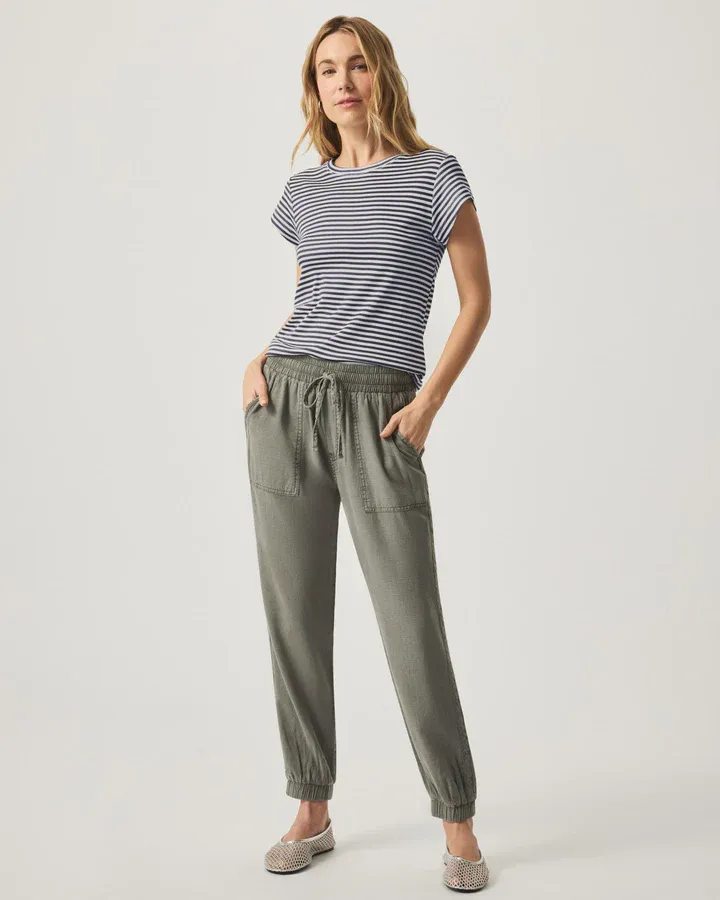 Splendid Faye Crewneck Stripe Tee - Navy/White sold by Boutique with Grace product image thumbnail 4