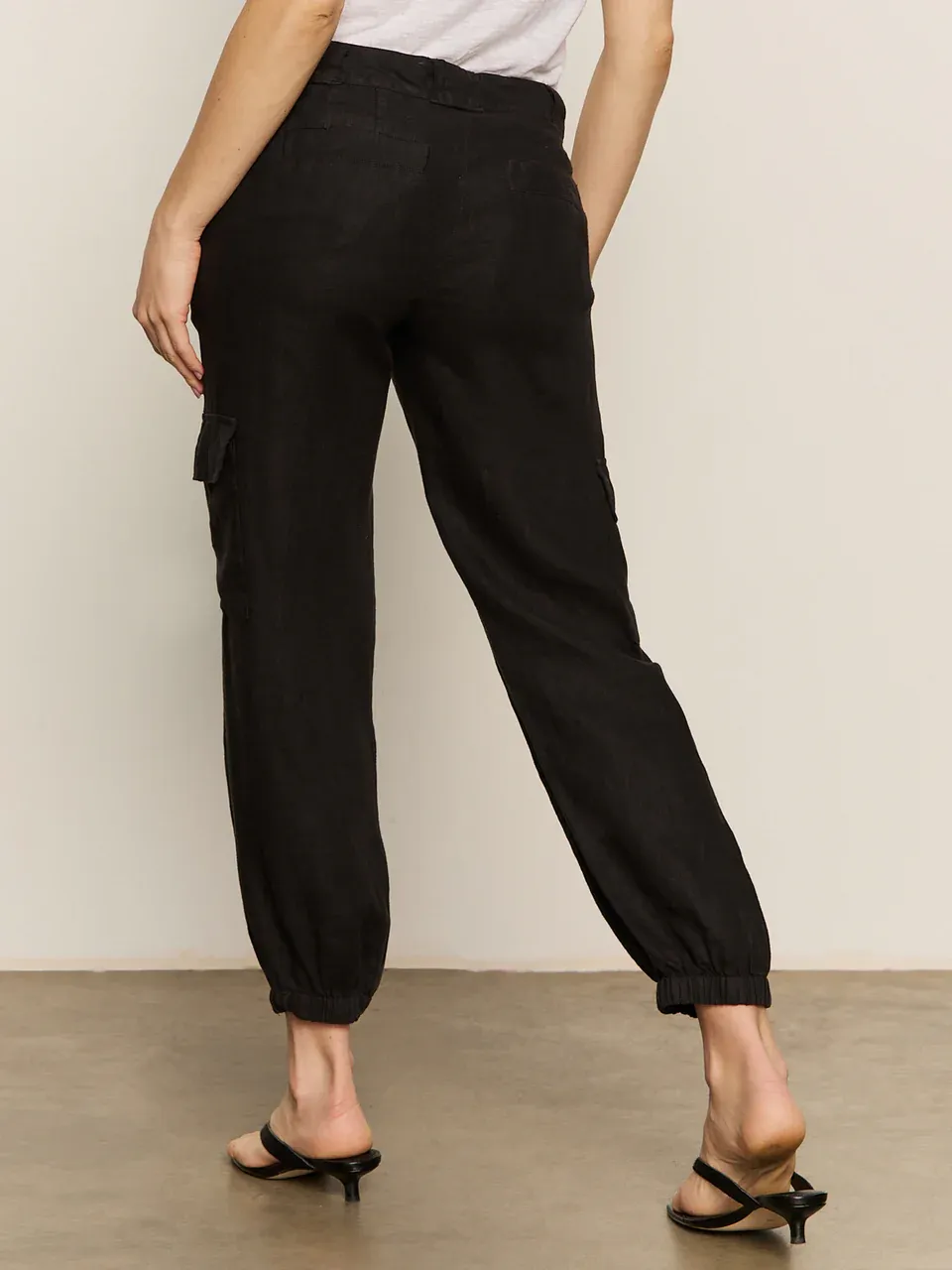 Sanctuary Take Over Linen Jogger - Black sold by Boutique with Grace product image thumbnail 4