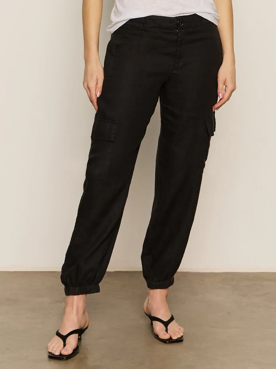 Sanctuary Take Over Linen Jogger - Black sold by Boutique with Grace product image thumbnail 2