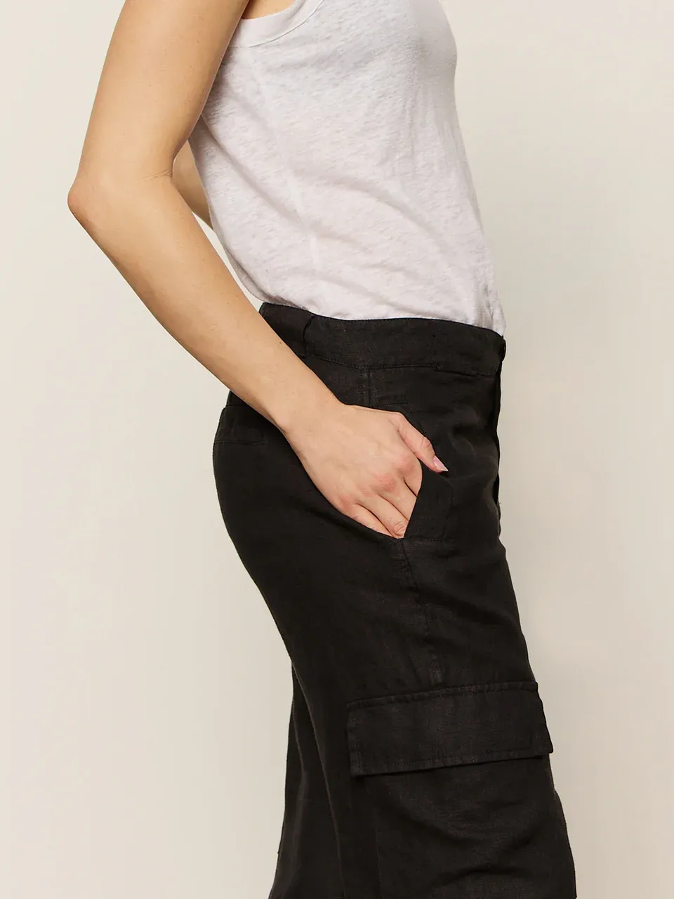 Sanctuary Take Over Linen Jogger - Black sold by Boutique with Grace product image thumbnail 5