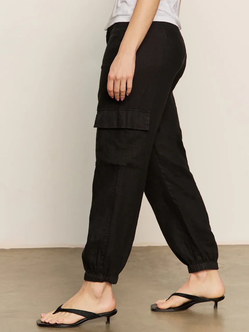 Sanctuary Take Over Linen Jogger - Black sold by Boutique with Grace product image thumbnail 3