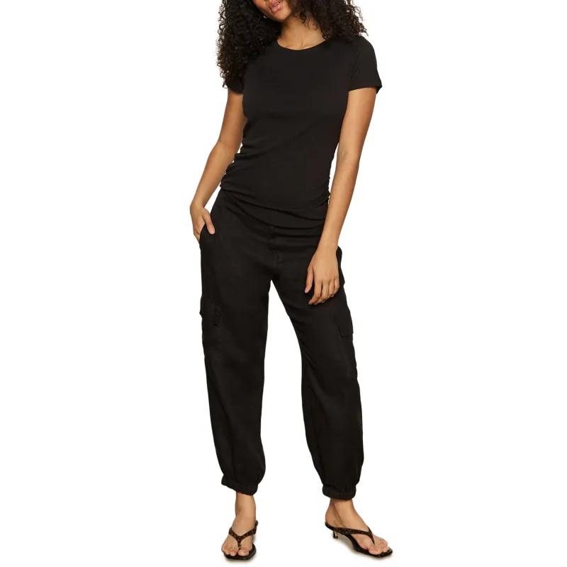 Sanctuary Dressy Twist Tee - Black sold by Boutique with Grace