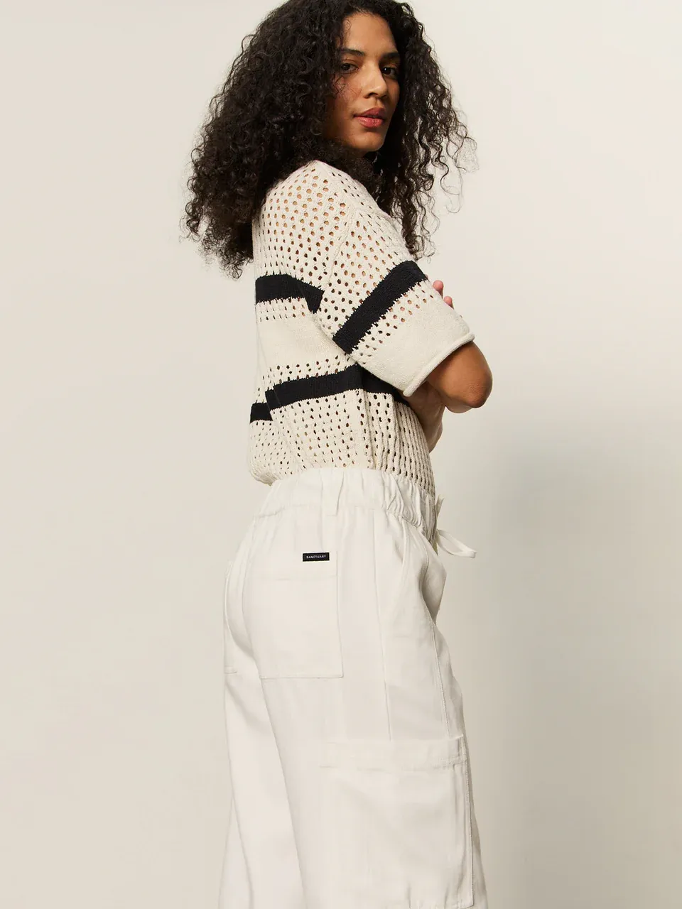 Sanctuary Area Pant - Bleached White sold by Boutique with Grace product image thumbnail 3