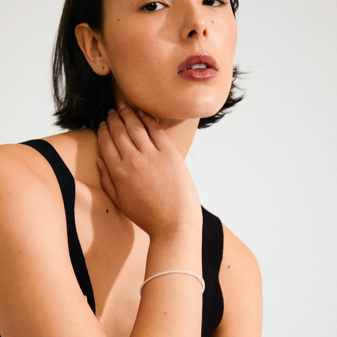 Pilgrim Arash Bracelet - Silver/White sold by Boutique with Grace product image thumbnail 2