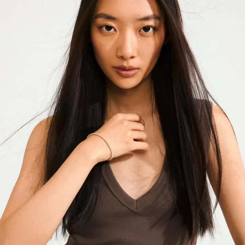 Pilgrim Arash Bracelet - Gold/White sold by Boutique with Grace