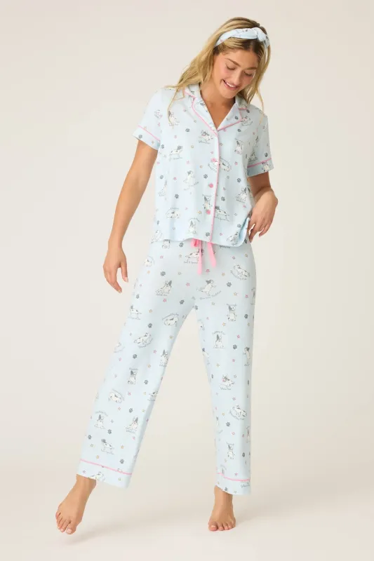 PJ Salvage Paws & Breathe PJ Set - Blue Mist sold by Boutique with Grace