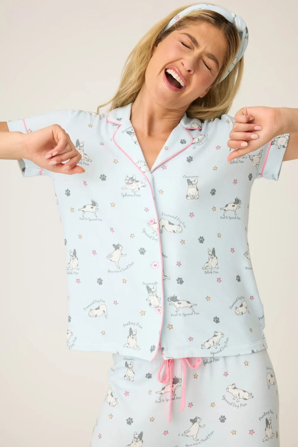 PJ Salvage Paws & Breathe PJ Set - Blue Mist sold by Boutique with Grace product image thumbnail 3