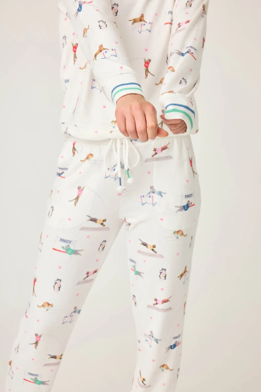PJ Salvage Catletics PJ Set - Ivory sold by Boutique with Grace product image thumbnail 3