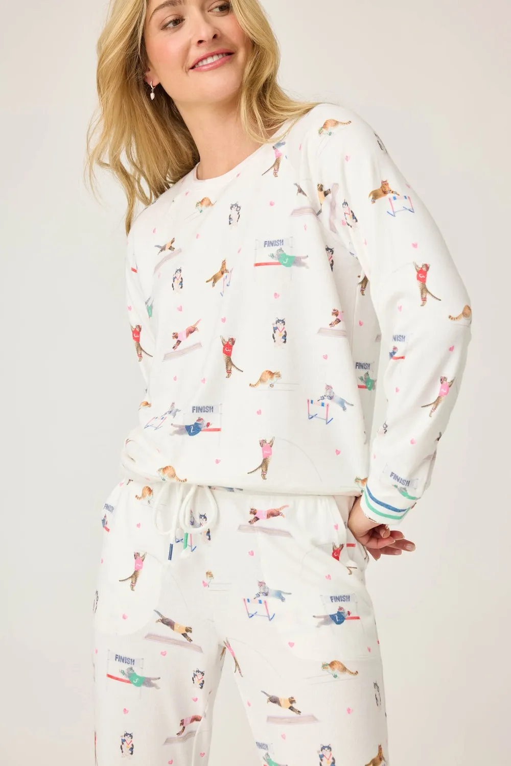 PJ Salvage Catletics PJ Set - Ivory sold by Boutique with Grace product image thumbnail 2